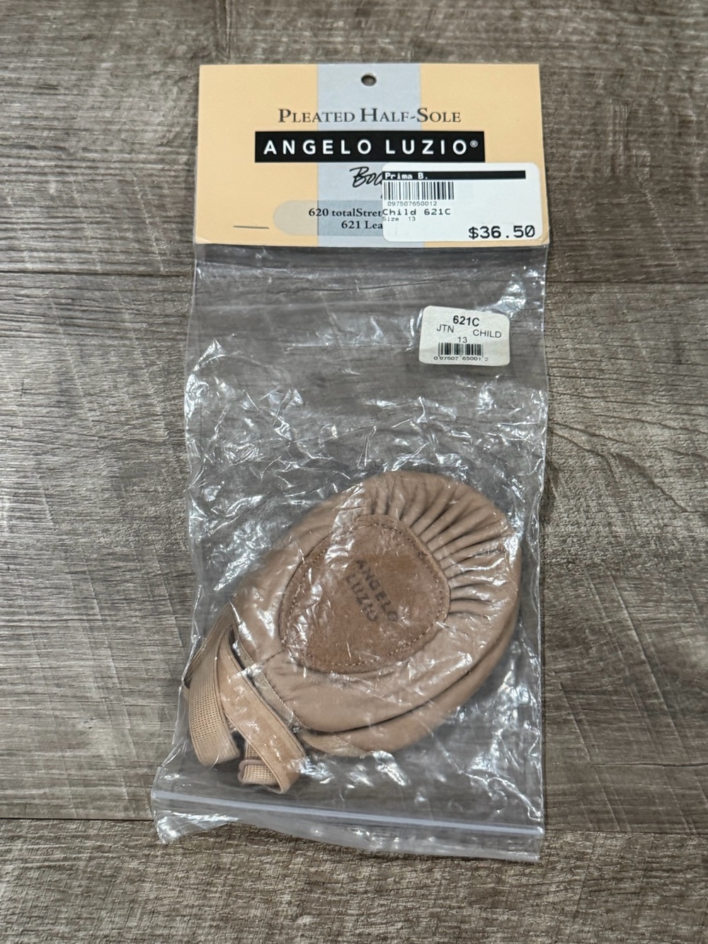ANGELO LUZIO Child Leather Lyrical Shoes Style No. 621C Size 13 Tan New